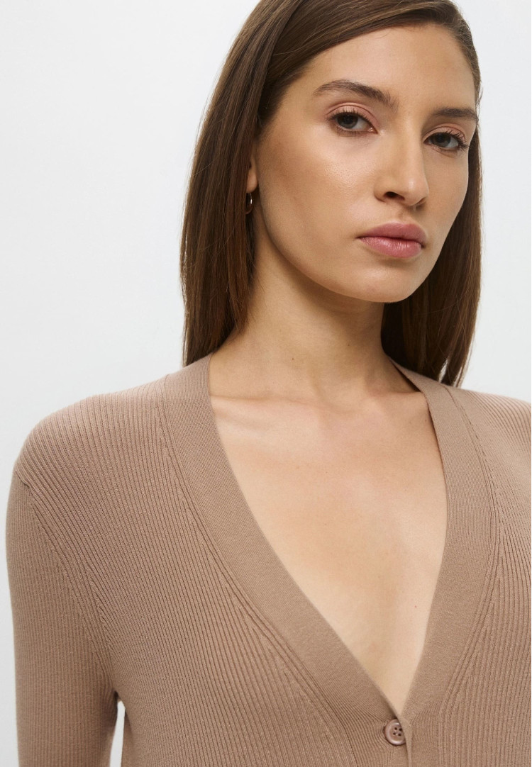 Кофта Slim Fit для жінок (482380), колір Коричневий - №5