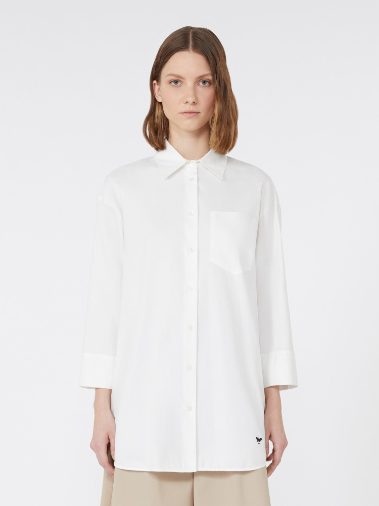 Рубашка с длинным рукавом Relaxed Fit для женщин (482382), цвет Белый - №2