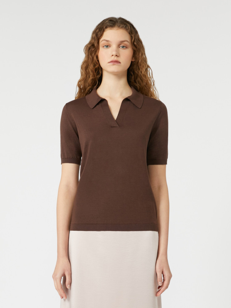 Поло Regular Fit для женщин (482383), цвет Коричневый - №2