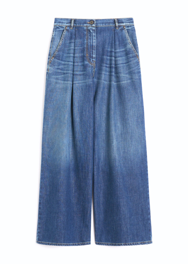 Джинси Relaxed Regular Fit для жінок (482387), колір Синій - №1