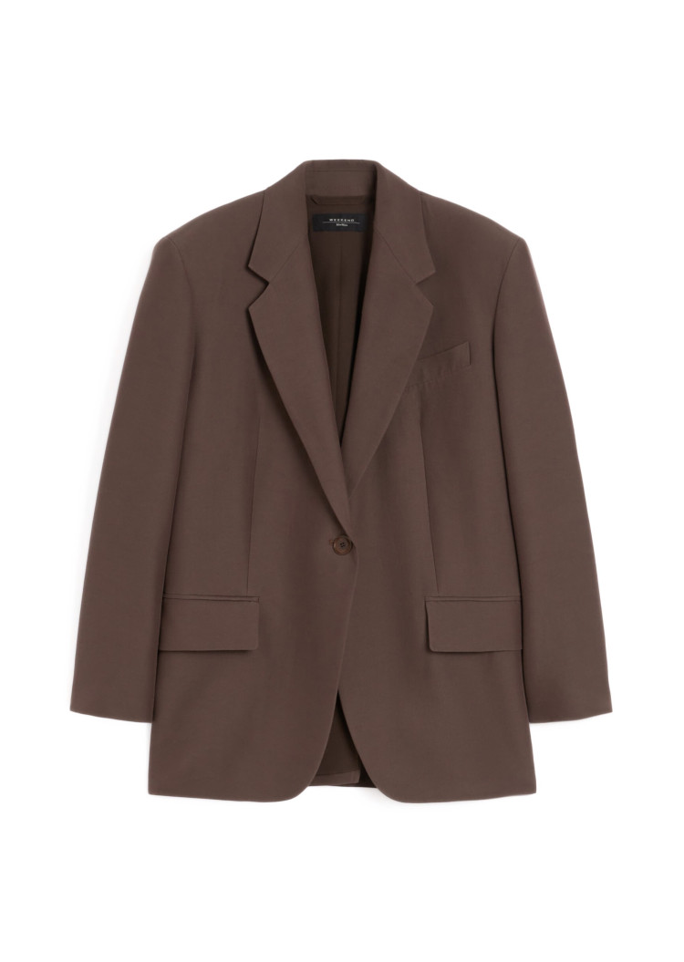 Жакет Regular Fit для жінок (482398), колір Коричневий - №1