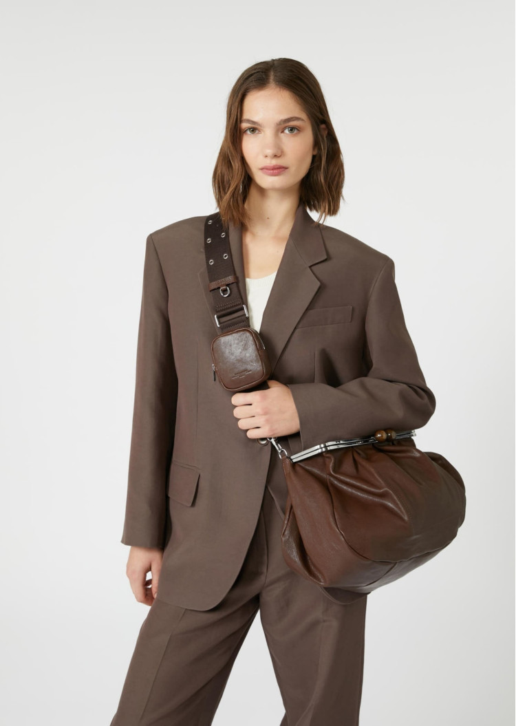 Жакет костюмний Regular Fit для жінок (482398), колір Коричневий - №2