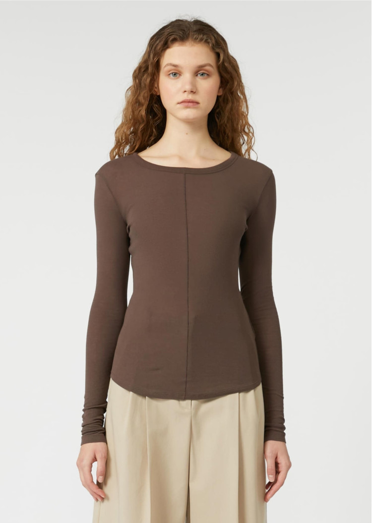 Футболка с длинным рукавом Slim Fit — фото 2