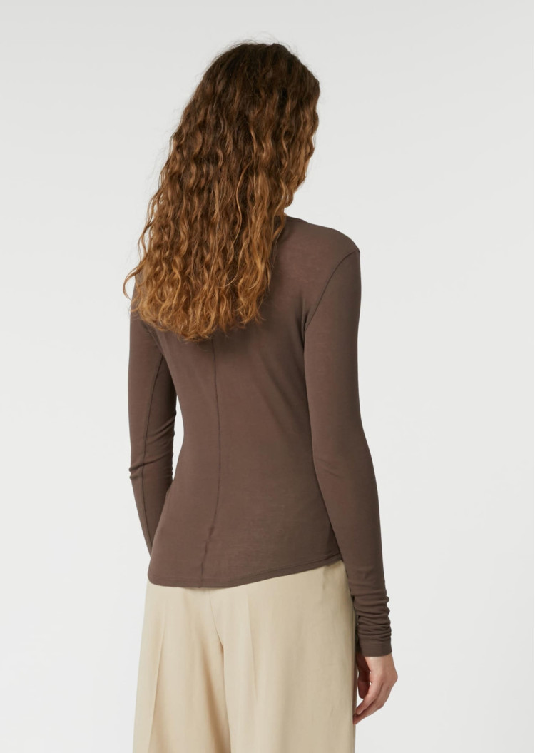 Футболка с длинным рукавом Slim Fit — фото 4