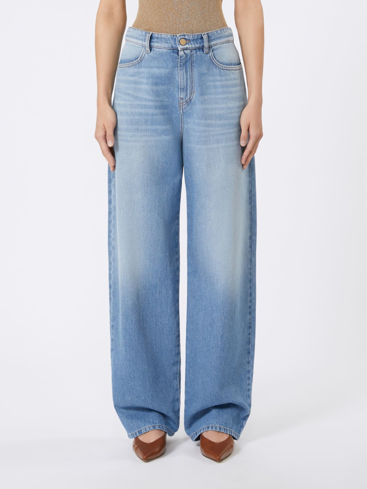 Джинсы Relaxed Relaxed Fit Высокая для женщин (482430), цвет Синий - №2
