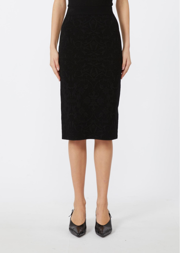 Юбка миди Regular Fit для женщин (482438), цвет Черный - №2