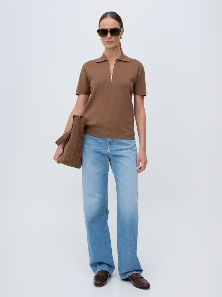 Поло Regular Fit для женщин (482439), цвет Коричневый - №3