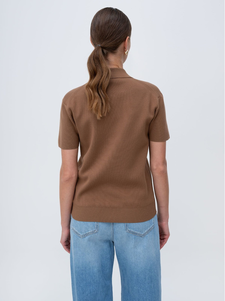 Поло Regular Fit для женщин (482439), цвет Коричневый - №4