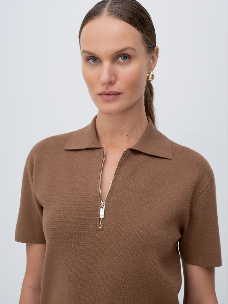 Поло Regular Fit для женщин (482439), цвет Коричневый - №6