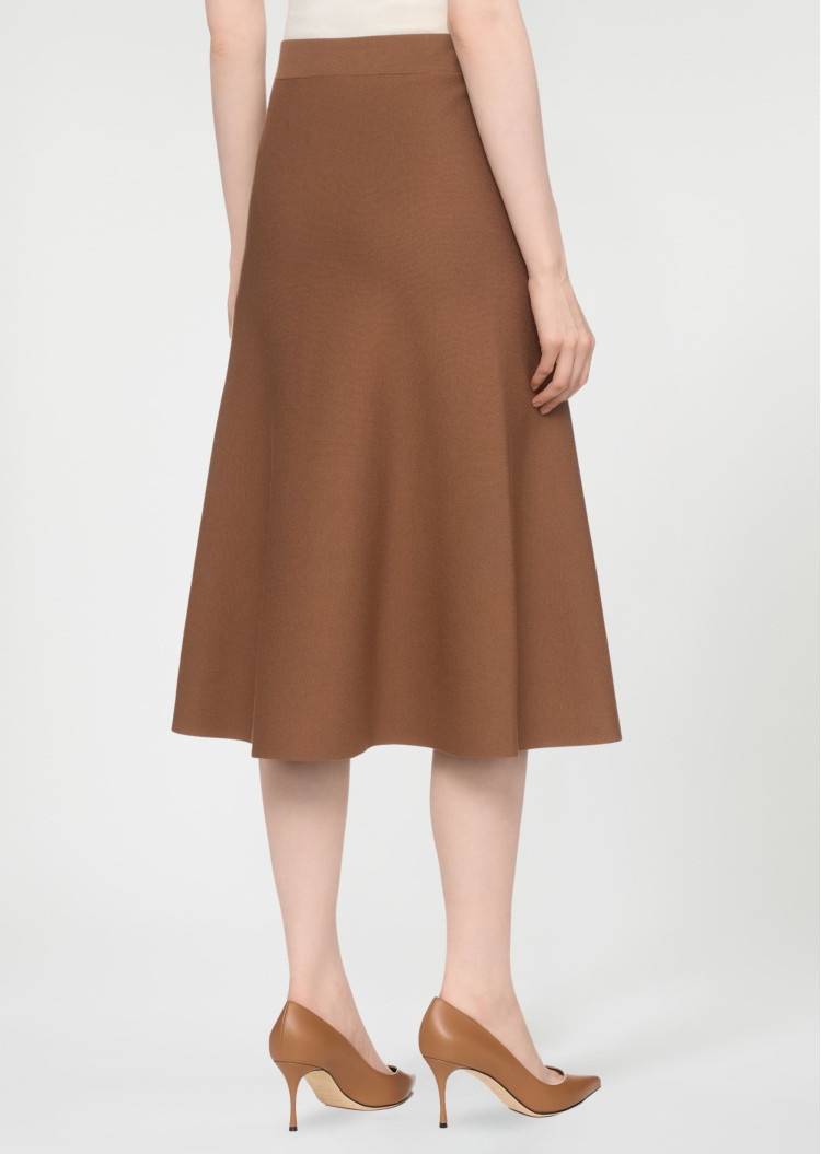 Юбка миди Regular Fit для женщин (482440), цвет Коричневый - №4