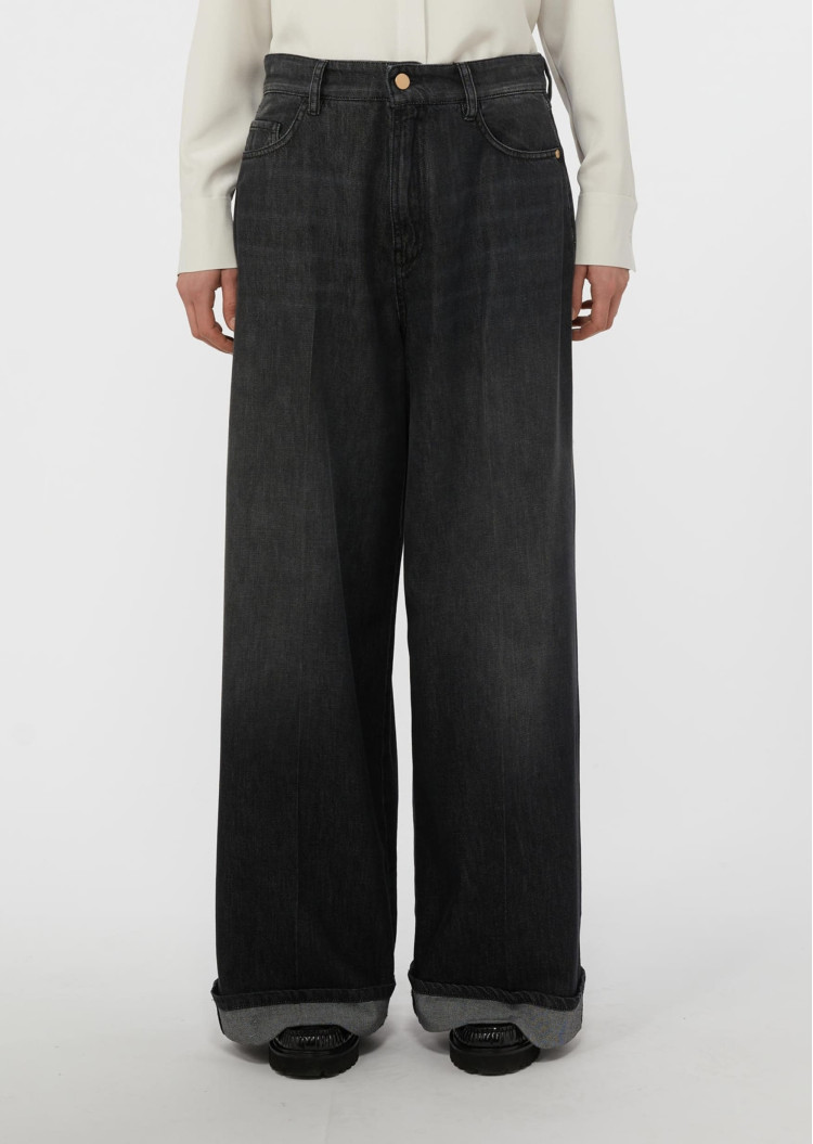 Джинси Relaxed Regular Fit для жінок (482464), колір Чорний - №1