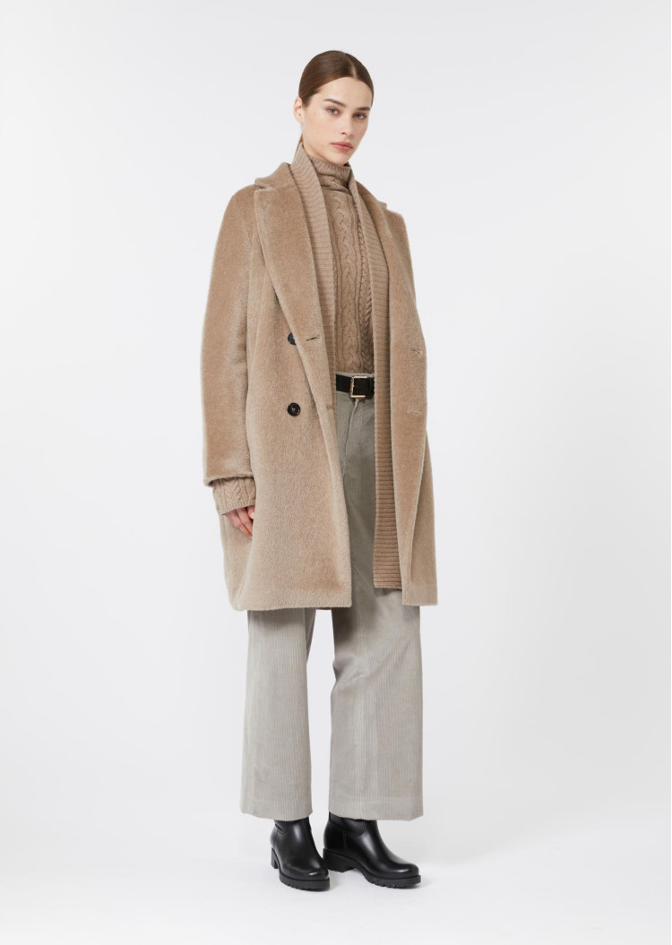 Пальто Regular Fit для жінок (482468), колір Бежевий - №2