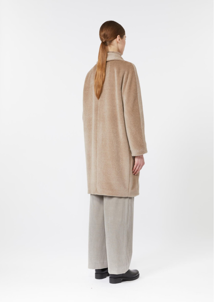 Пальто Regular Fit для жінок (482468), колір Бежевий - №4