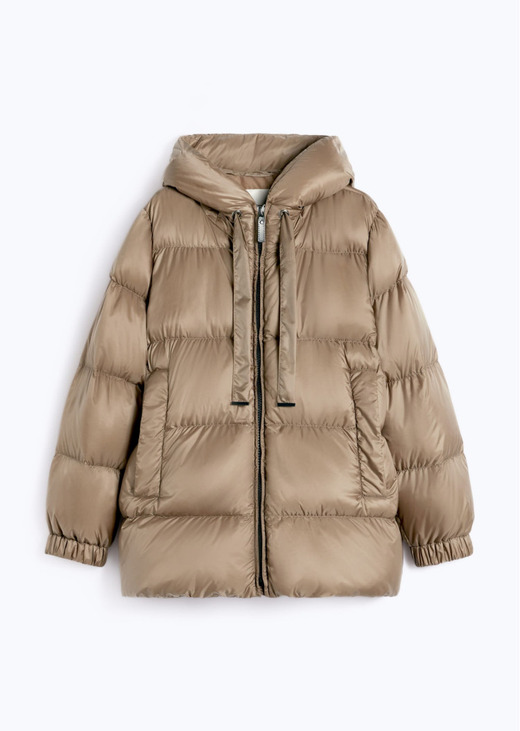 Пуховик Regular Fit для женщин (482478), цвет Коричневый - №1