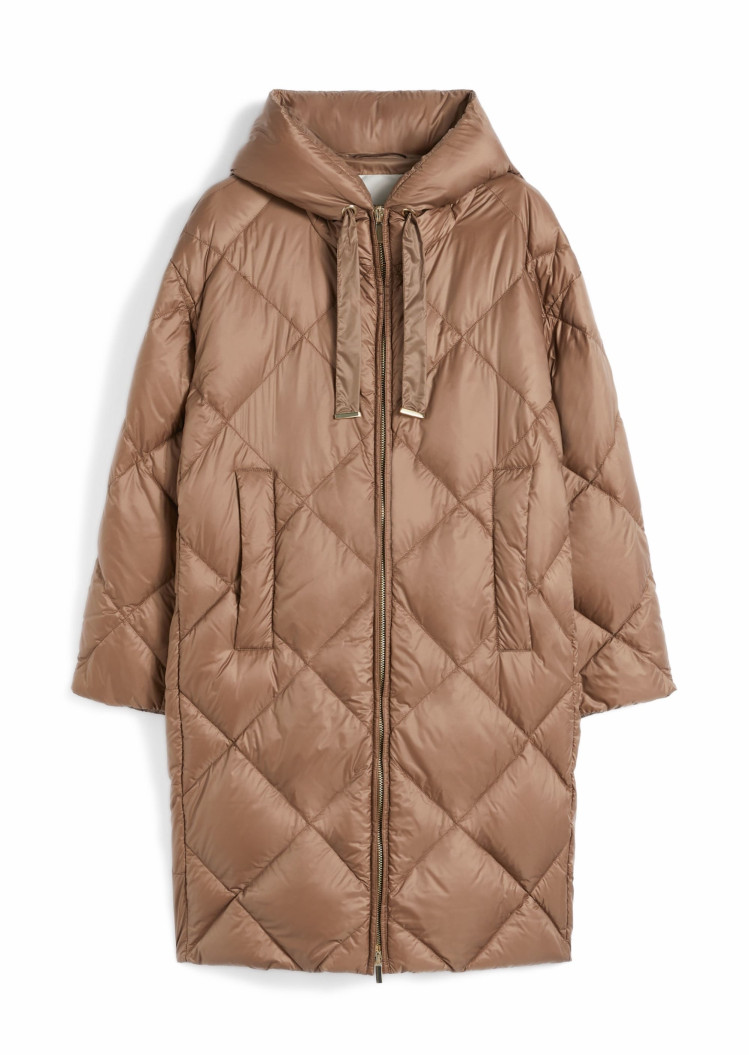 Пуховик Regular Fit для жінок (482481), колір Коричневий - №1