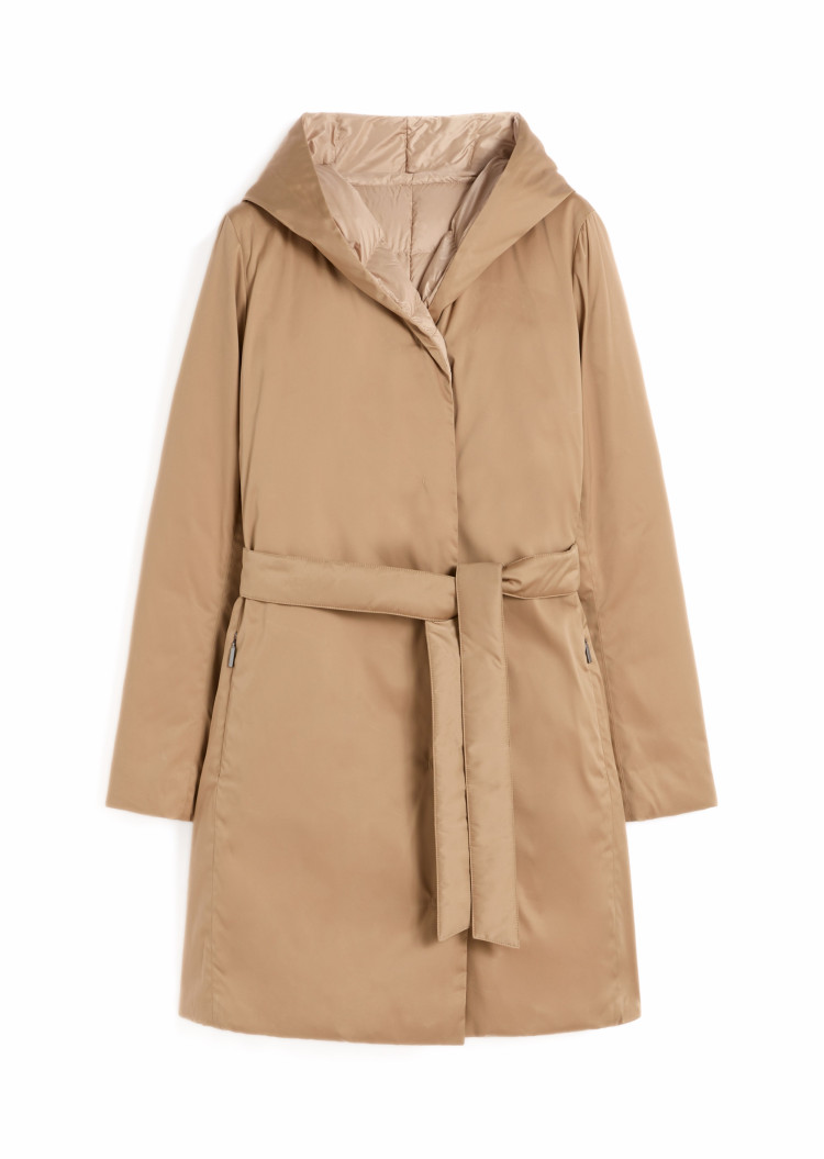 Пуховик Regular Fit для жінок (482508), колір Коричневий - №1