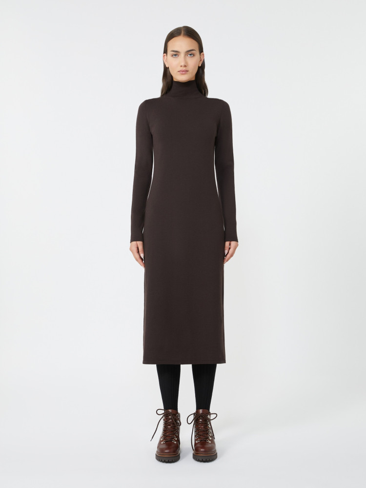 Платья миди Slim Fit для женщин (482510), цвет Коричневый - №2