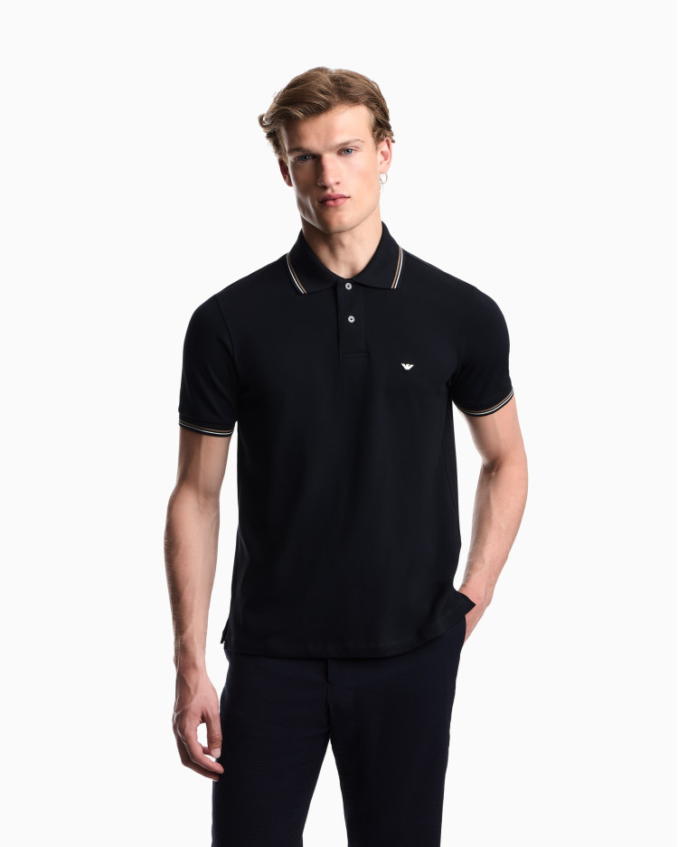 Поло Slim Fit для мужчин (484467), цвет Синий - №2