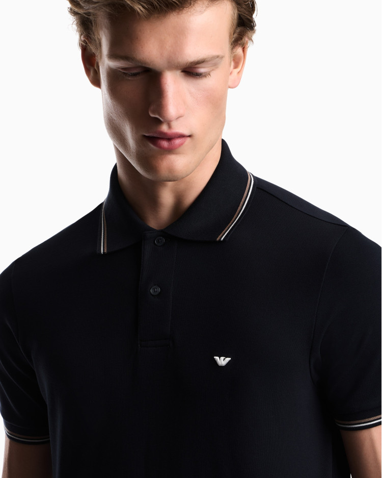 Поло Slim Fit для мужчин (484467), цвет Синий - №5