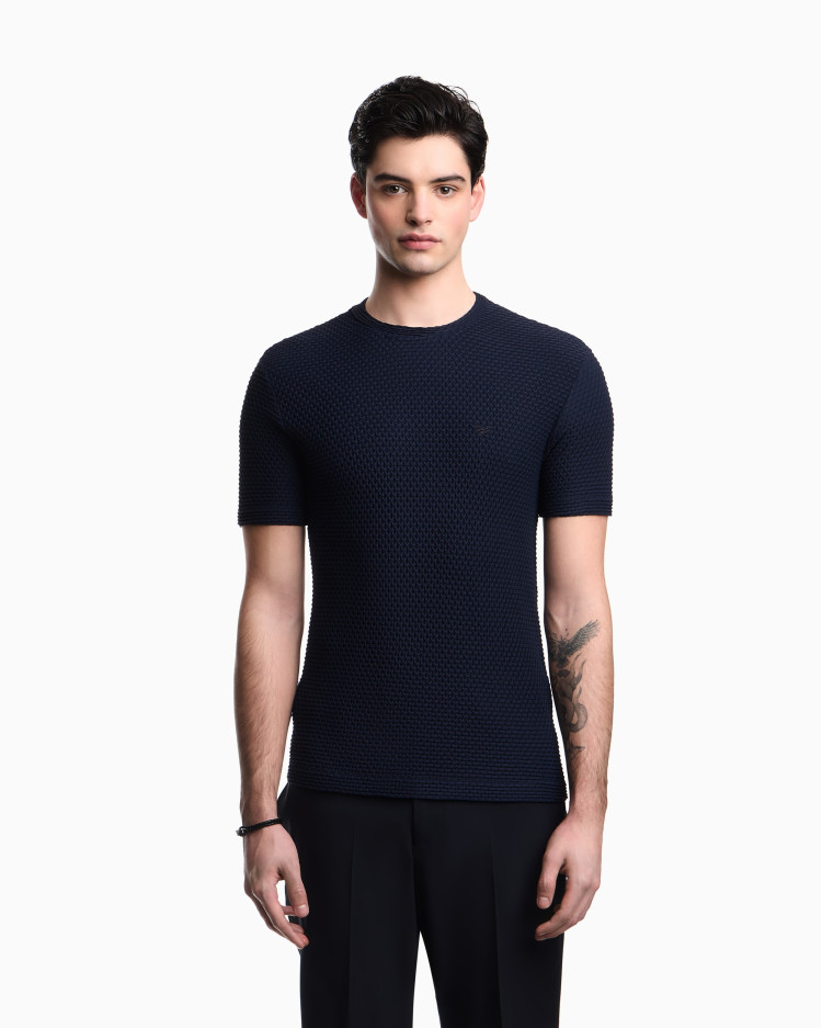 Футболка трикотажная Regular Fit для мужчин (484493), цвет Синий - №2