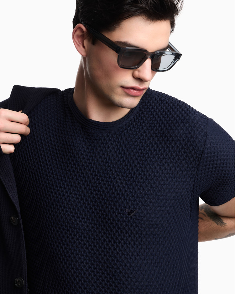 Футболка трикотажная Regular Fit для мужчин (484493), цвет Синий - №5