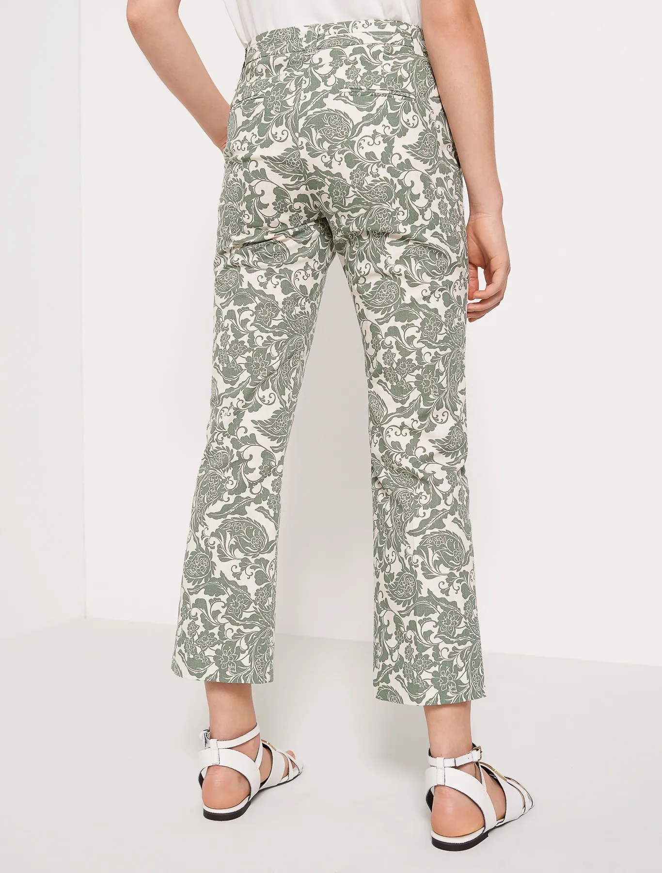 Брюки повседневные Slim Fit Низкая для женщин (460970), цвет Белый - №4