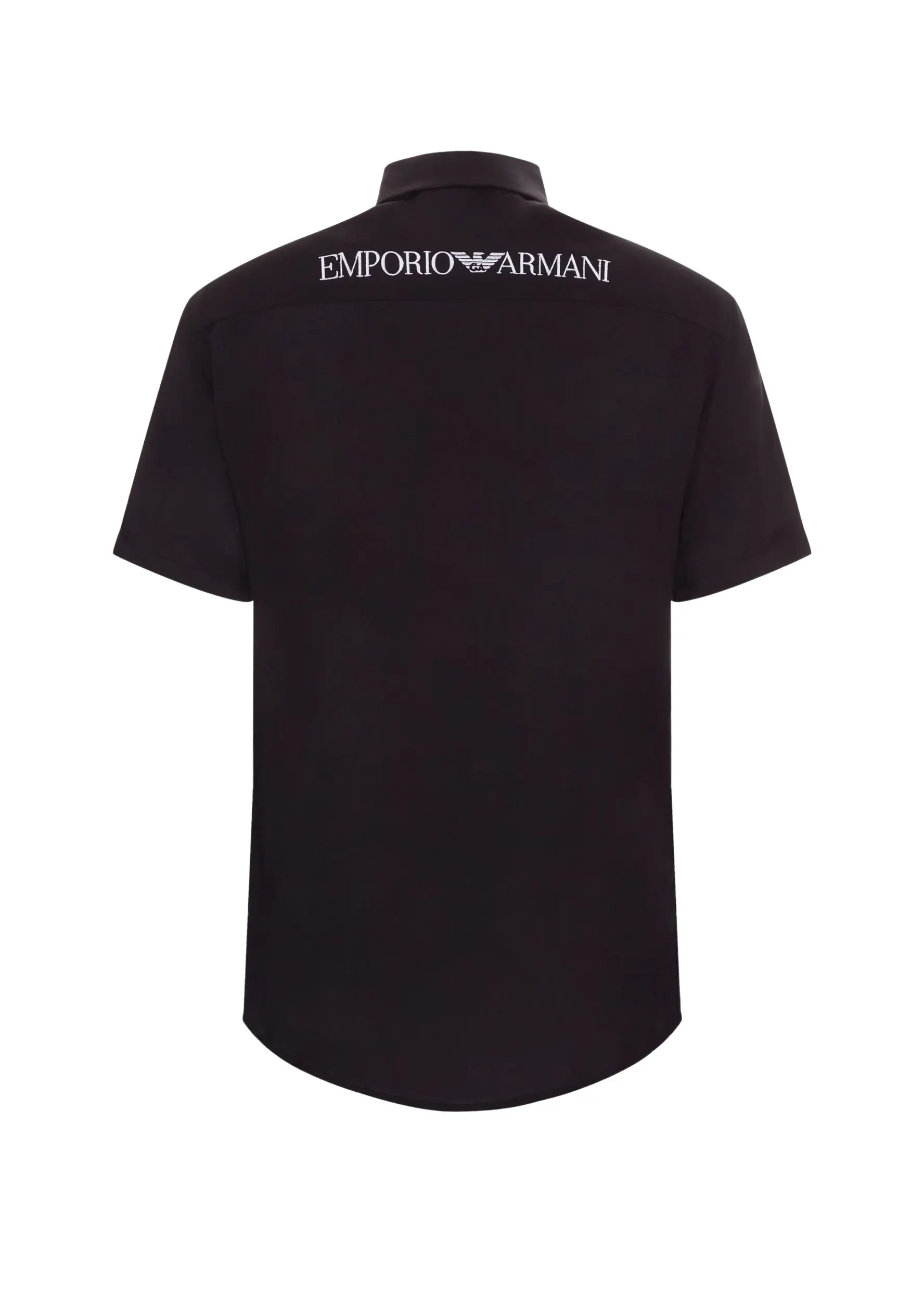 Сорочка повседневная с коротким рукавом Slim Fit для мужчин (462103), цвет Черный - №4