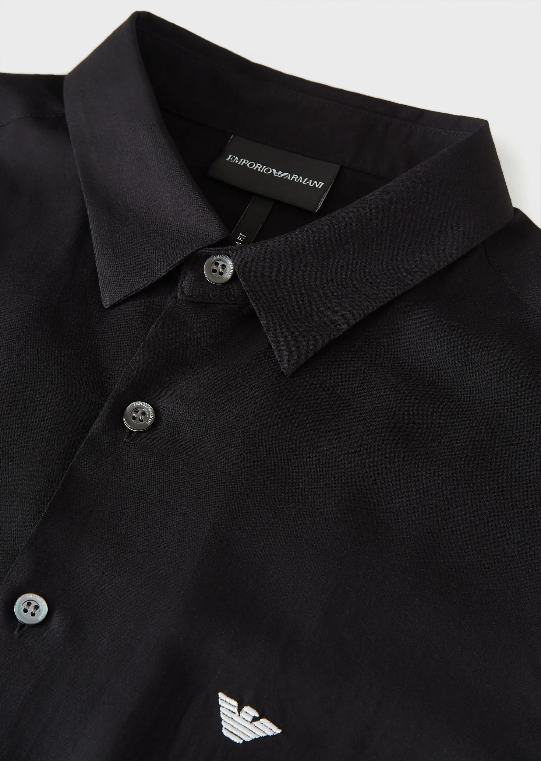 Сорочка повседневная с коротким рукавом Slim Fit для мужчин (462103), цвет Черный - №6