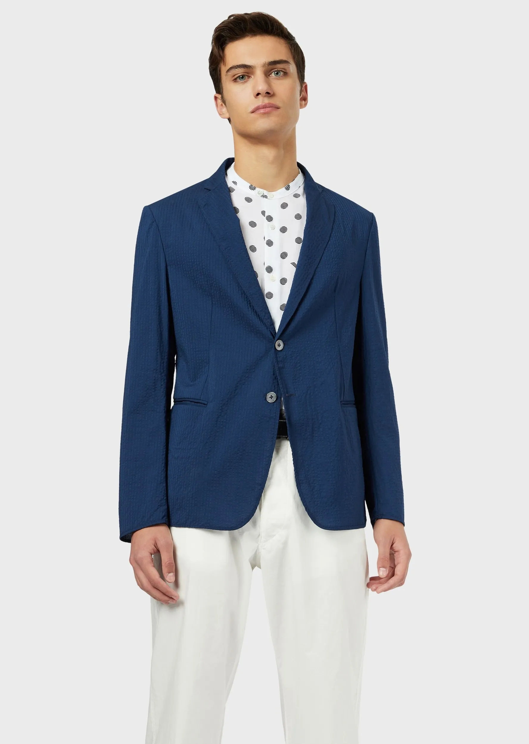 Пиджак кэжуал Slim Fit для мужчин (462157), цвет Синий - №2