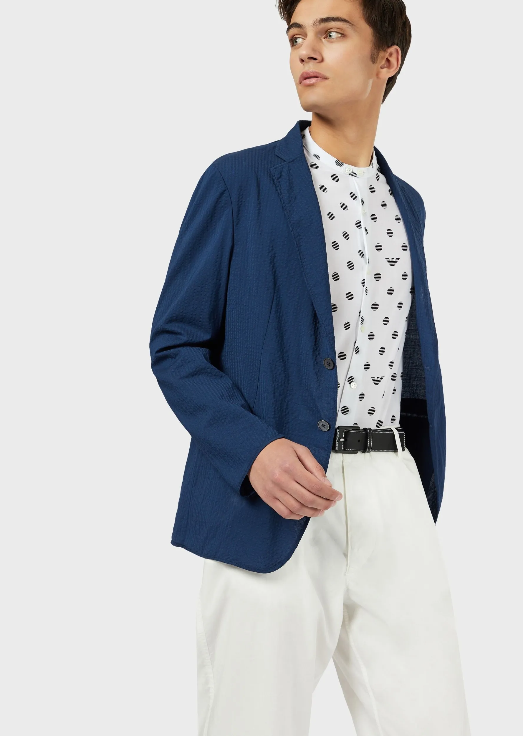 Пиджак кэжуал Slim Fit для мужчин (462157), цвет Синий - №5