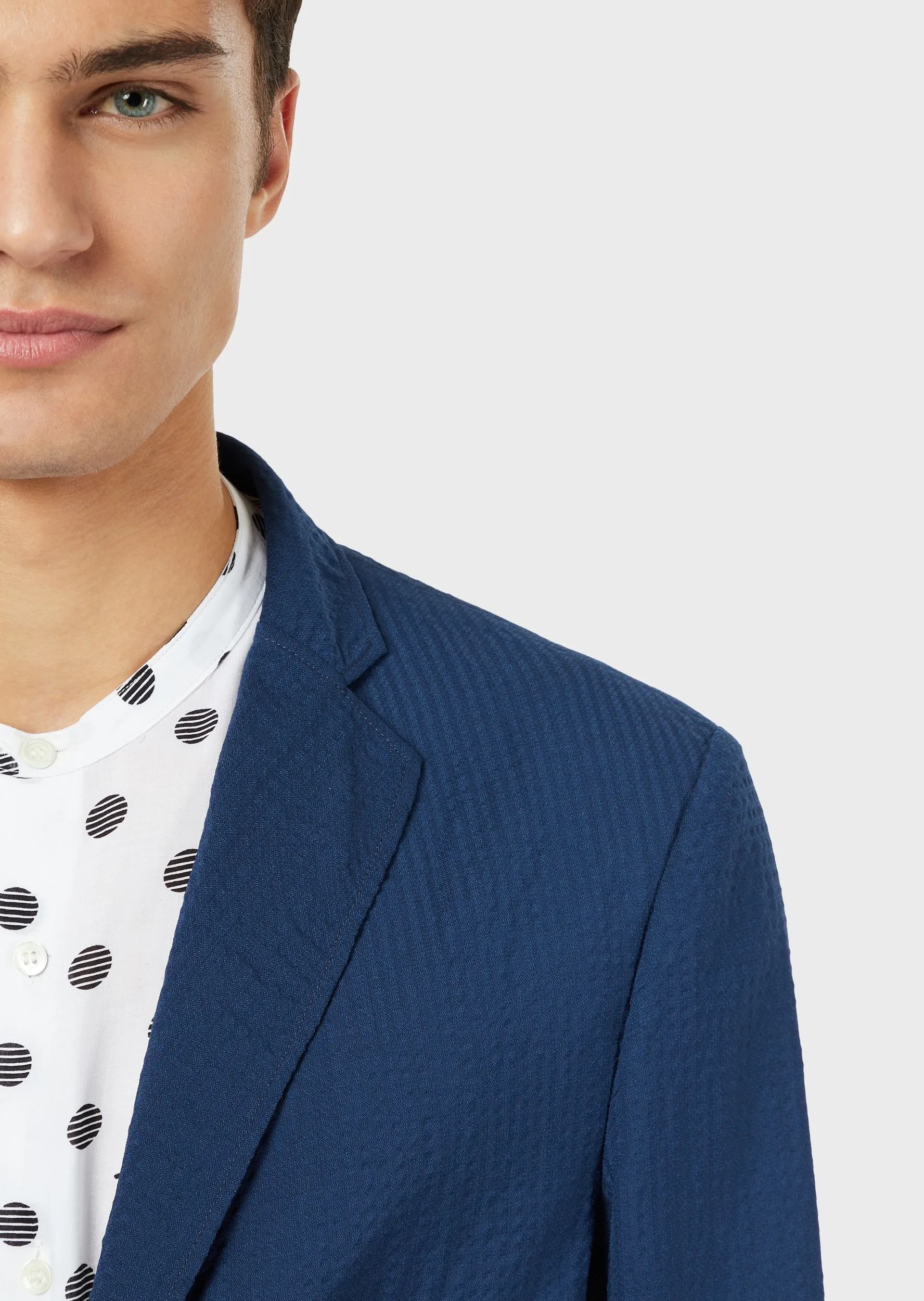 Пиджак кэжуал Slim Fit для мужчин (462157), цвет Синий - №6