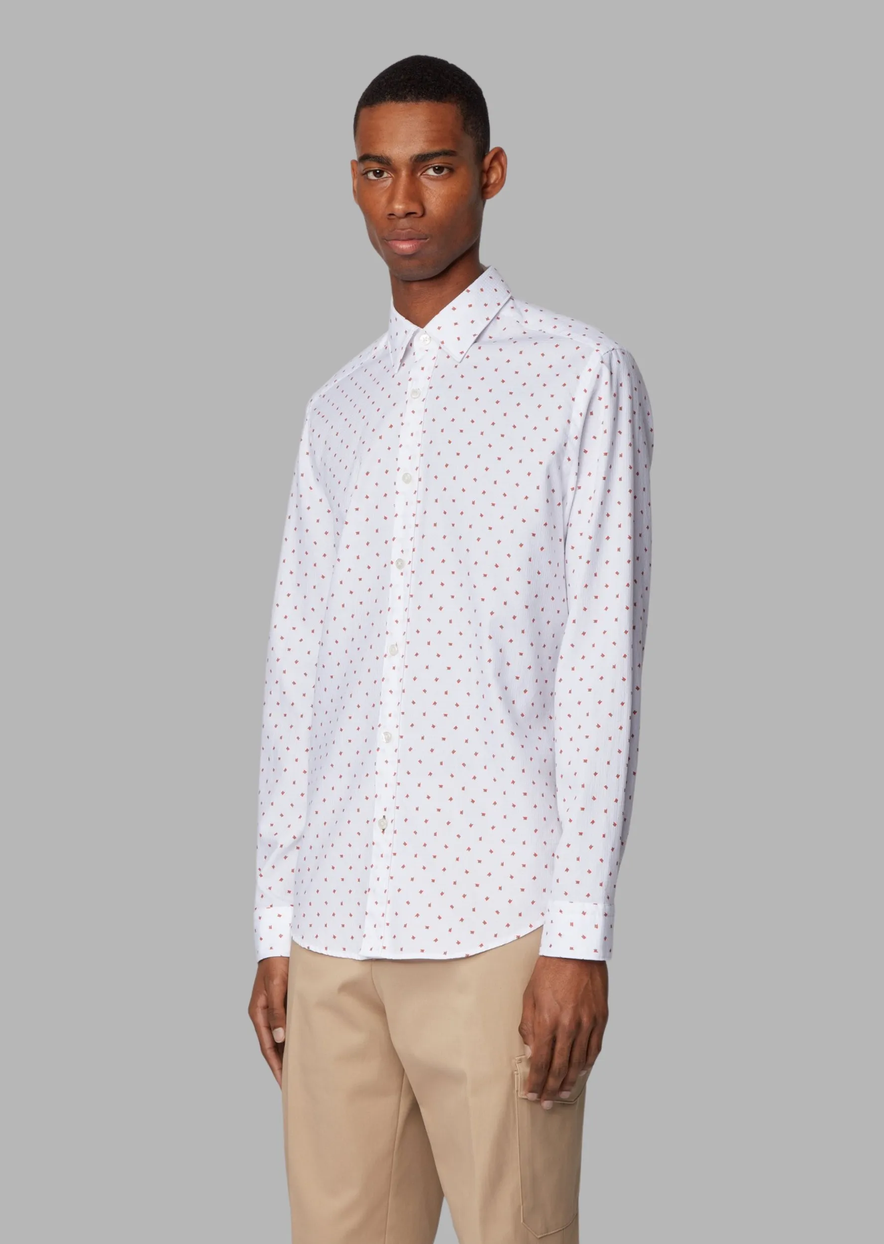 Сорочка деловая Regular Fit для мужчин (462493), цвет Белый - №2