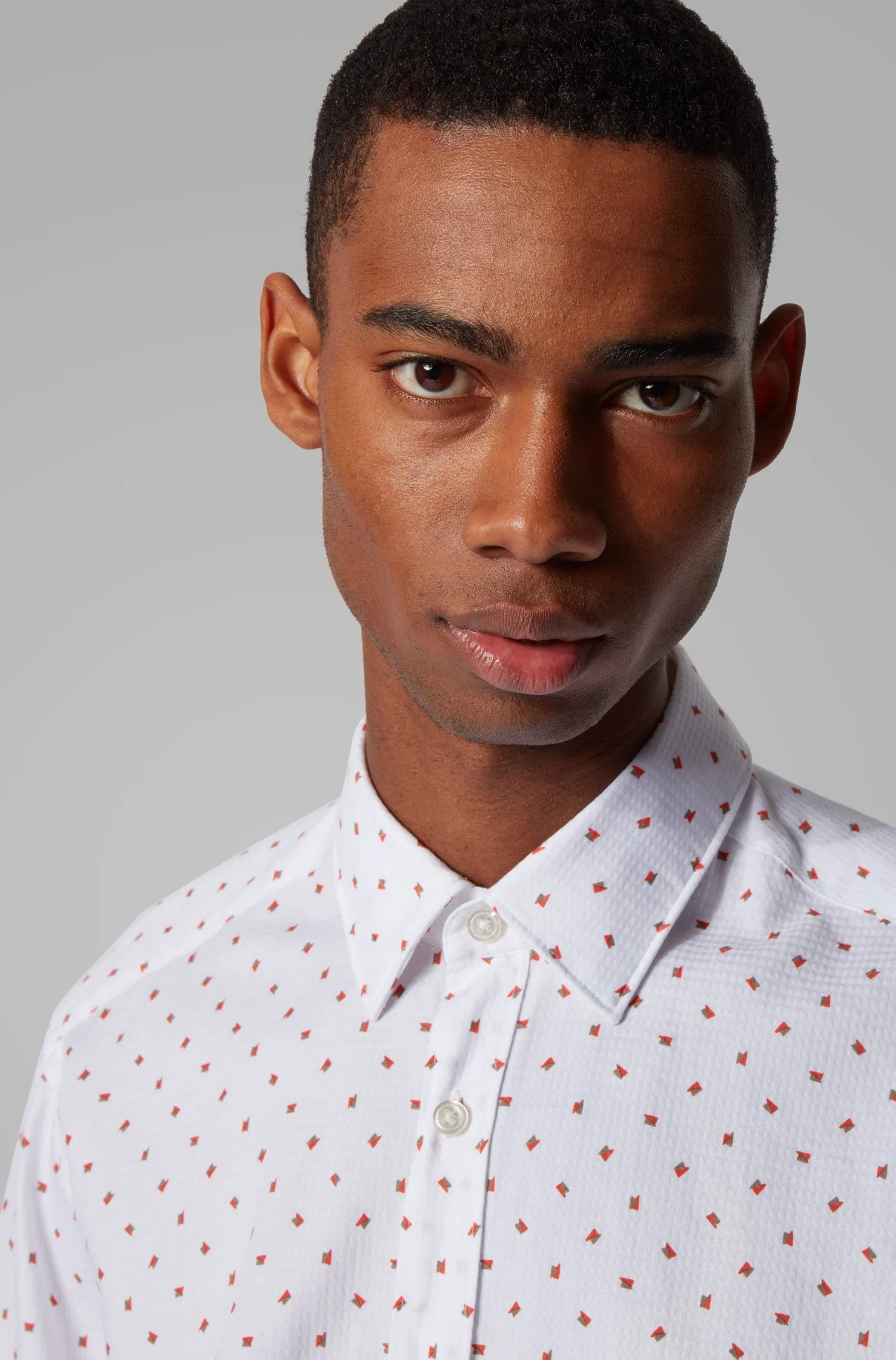 Сорочка деловая Regular Fit для мужчин (462493), цвет Белый - №5