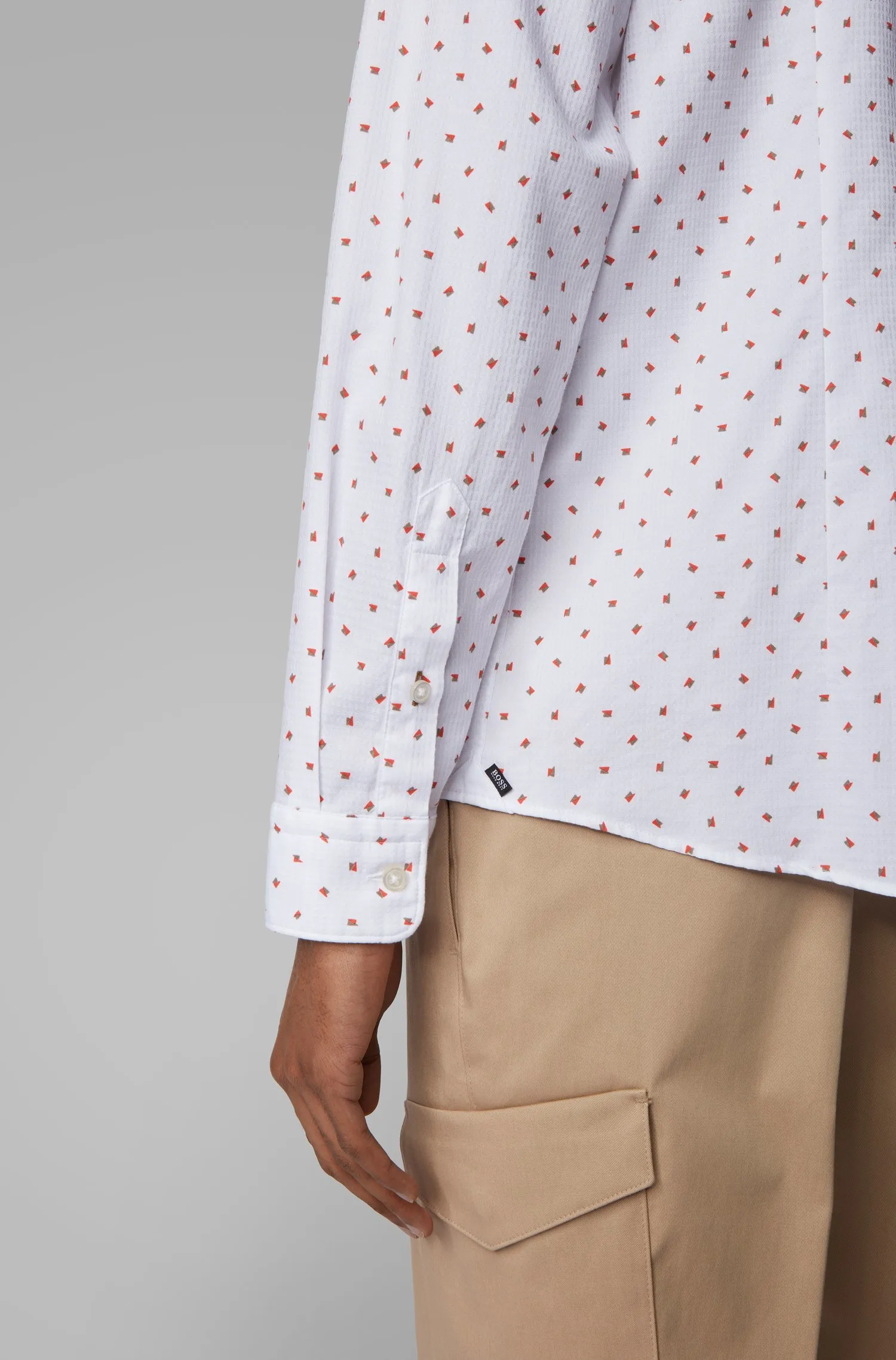 Сорочка деловая Regular Fit для мужчин (462493), цвет Белый - №6