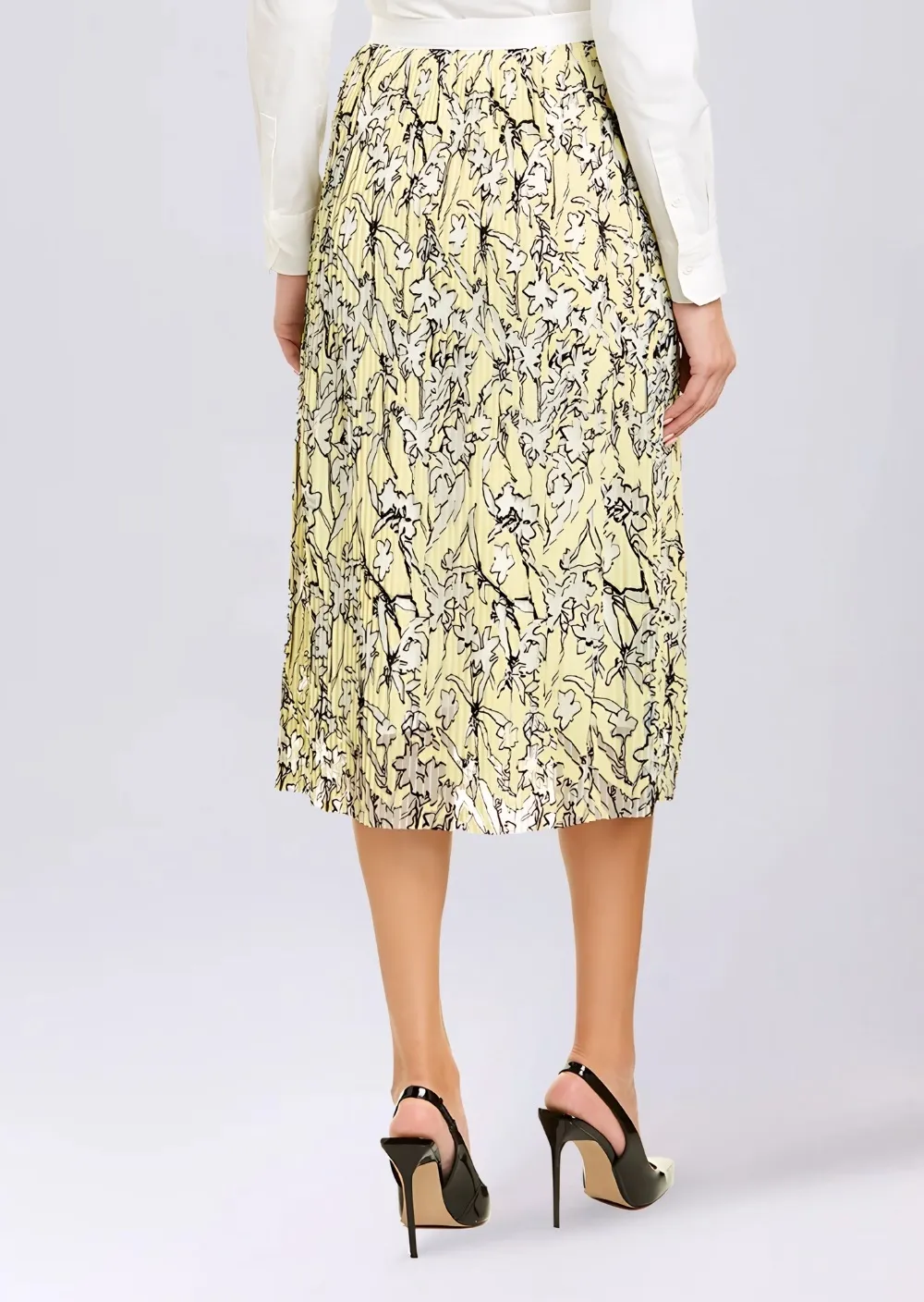 Юбка миди Slim Fit для женщин (463003), цвет Желтый - №3