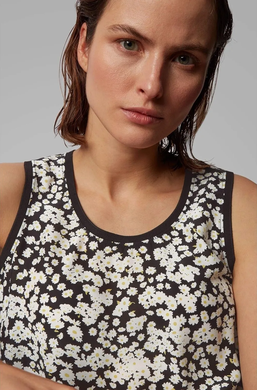 Блуза топ Regular Fit для женщин (463063), цвет Черный - №5