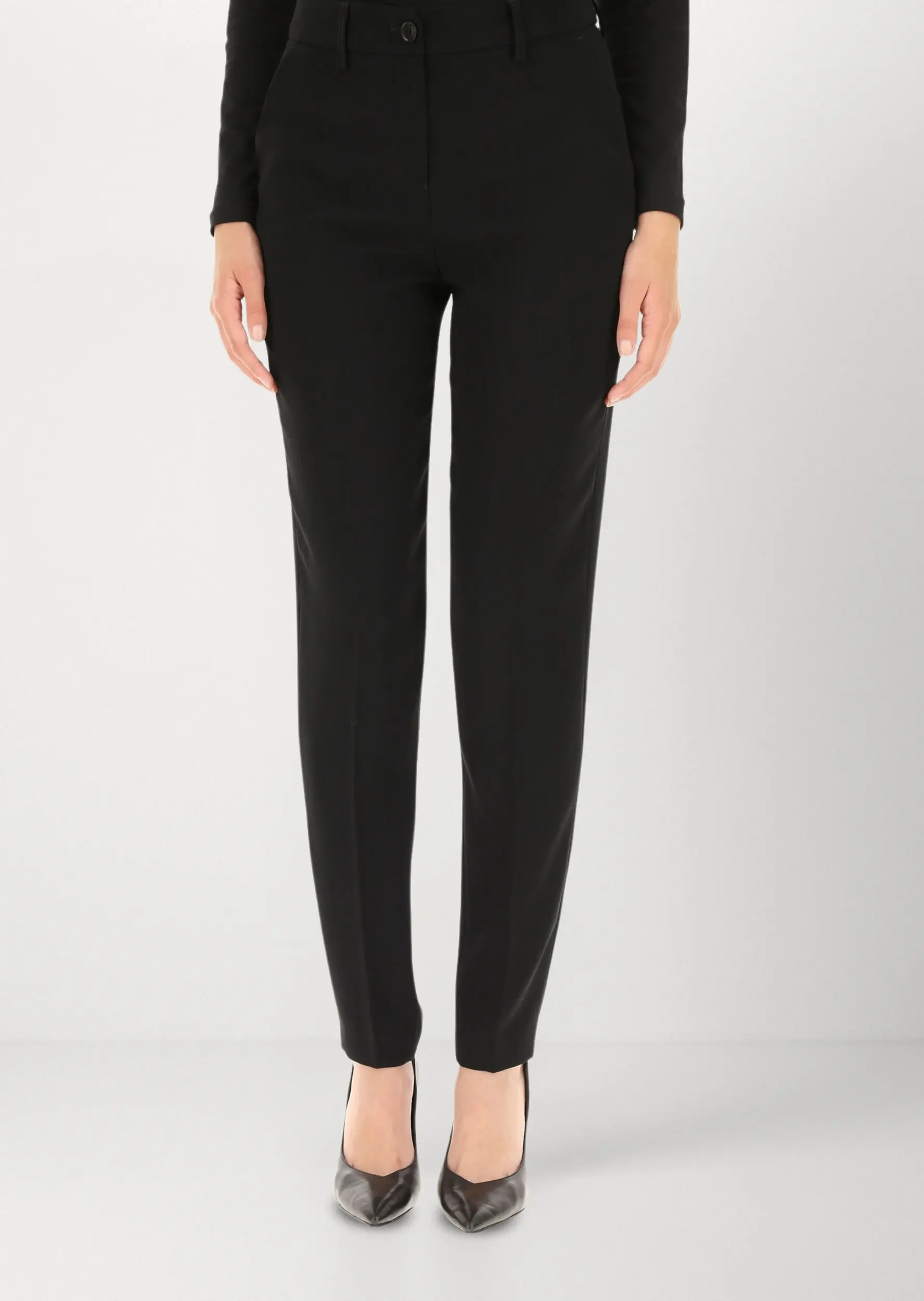 Брюки повсякденні Slim Fit Низька для жінок (465530), колір Чорний - №1