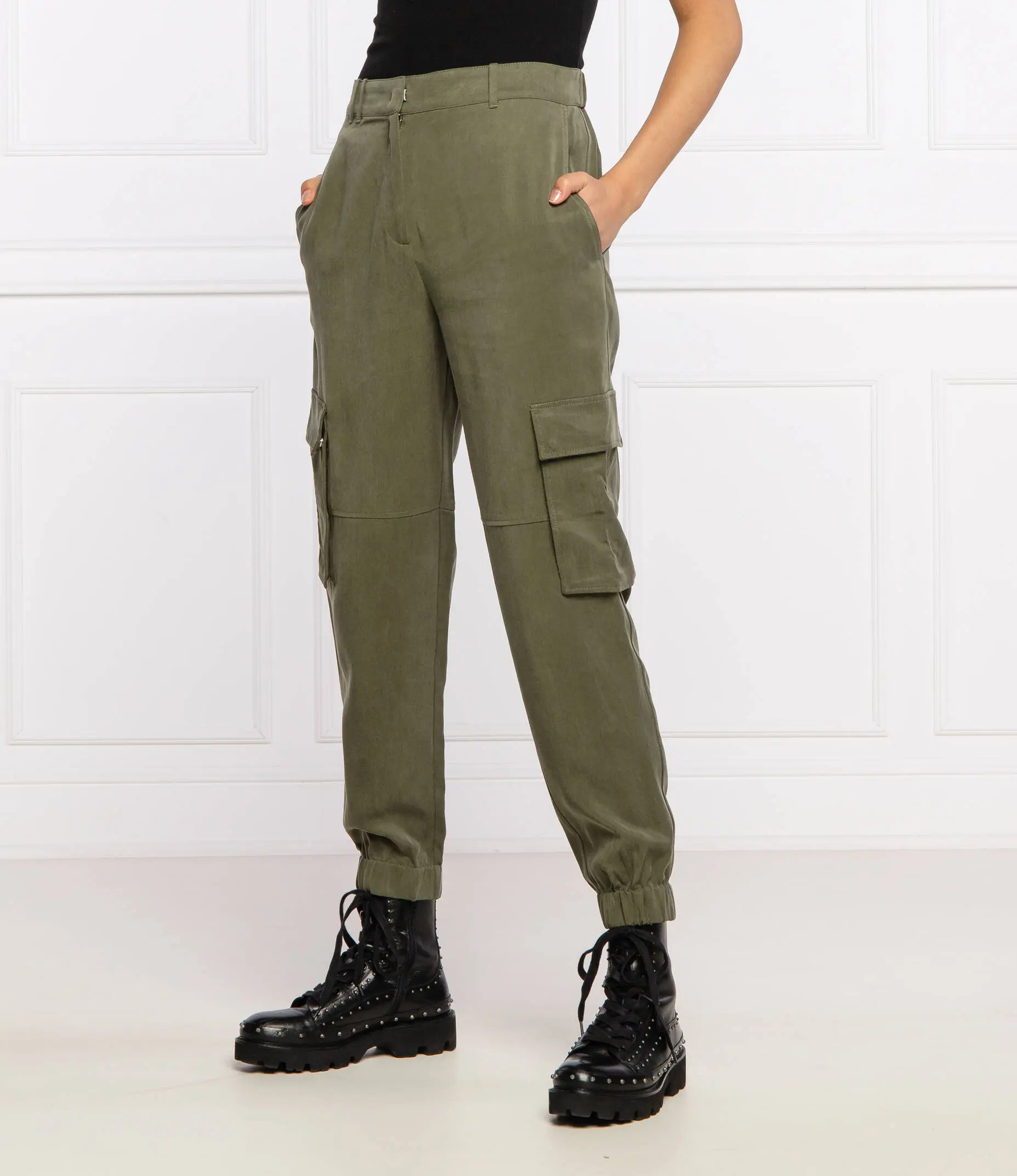 Брюки повсякденні Relaxed Fit для жінок (468177), колір Оливковий - №2