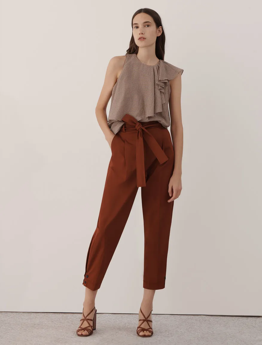 Блуза топ Regular Fit для жінок (468376), колір Коричневий - №3