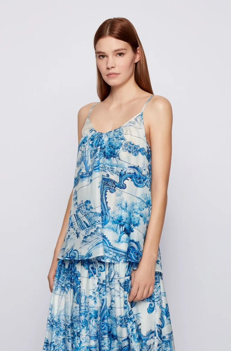 Блуза топ Relaxed Fit