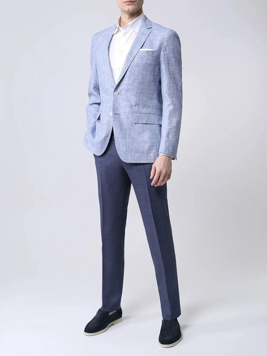 Піджак кежуал Slim Fit для чоловіків (468578), колір Синій - №2