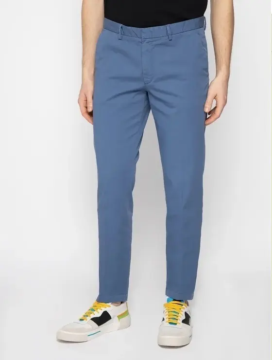 Брюки повсякденні Slim Fit Низька для чоловіків (468580), колір Синій - №2