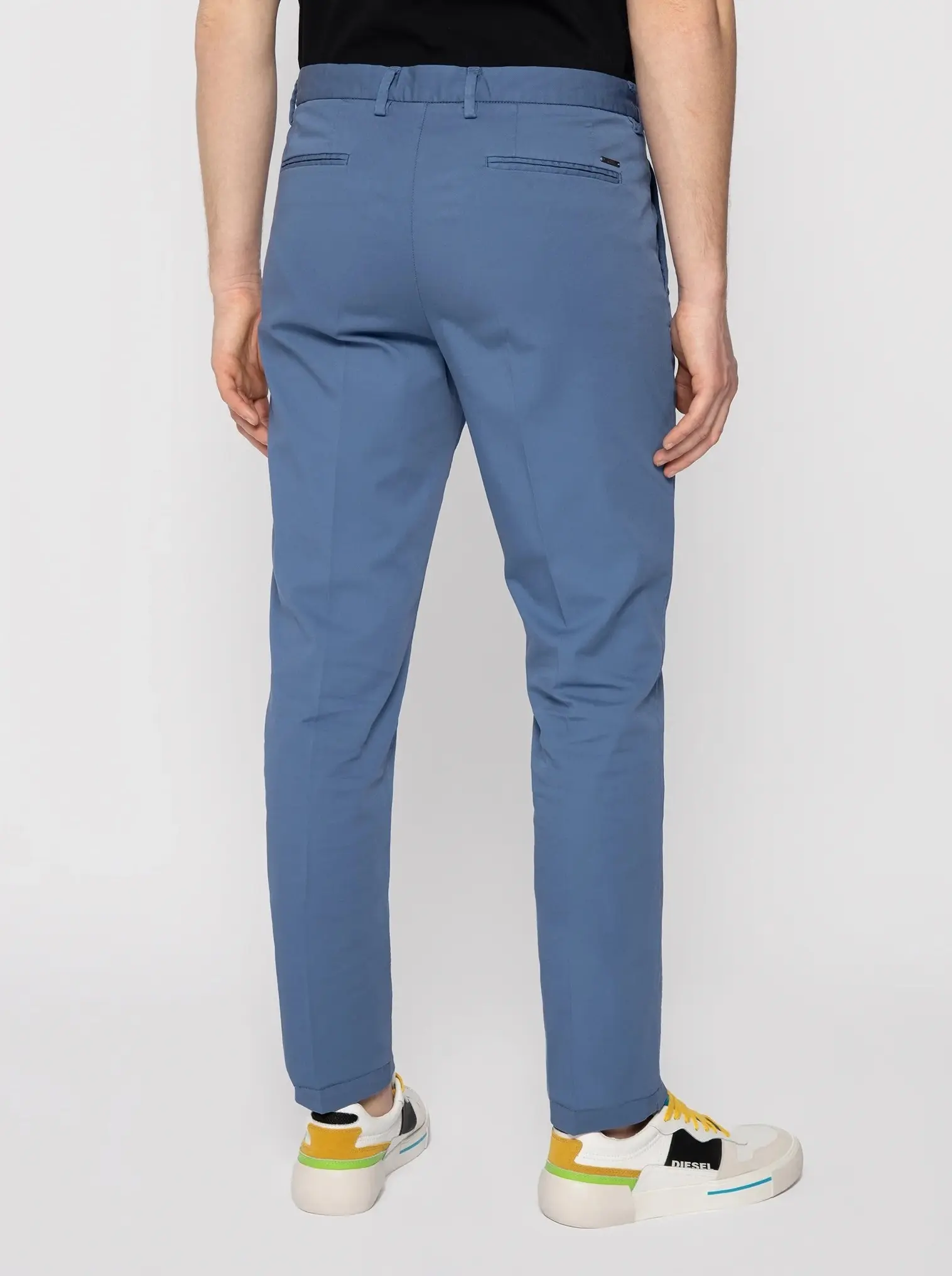 Брюки повсякденні Slim Fit Низька для чоловіків (468580), колір Синій - №3