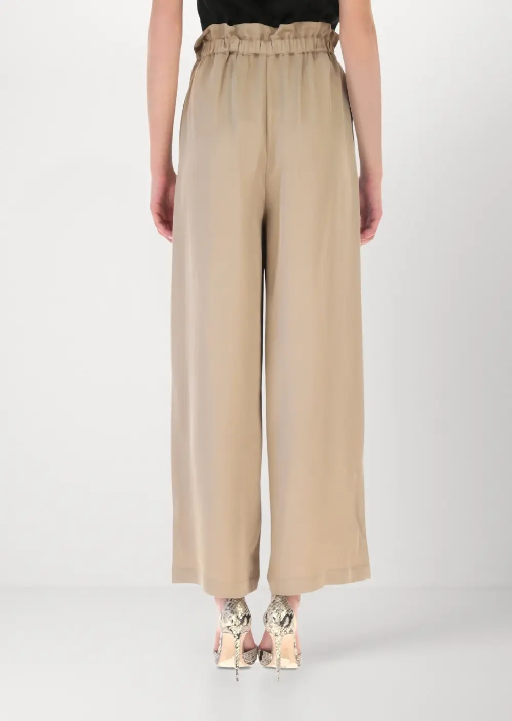 Брюки повсякденні Relaxed Fit Висока для жінок (469056), колір Бежевий - №4