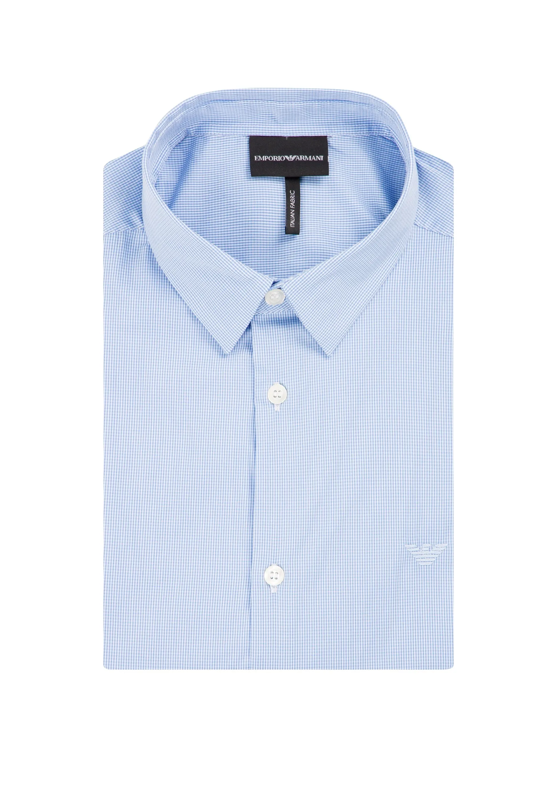 Сорочка повседневная с коротким рукавом Slim Fit для мужчин (469274), цвет Синий - №6