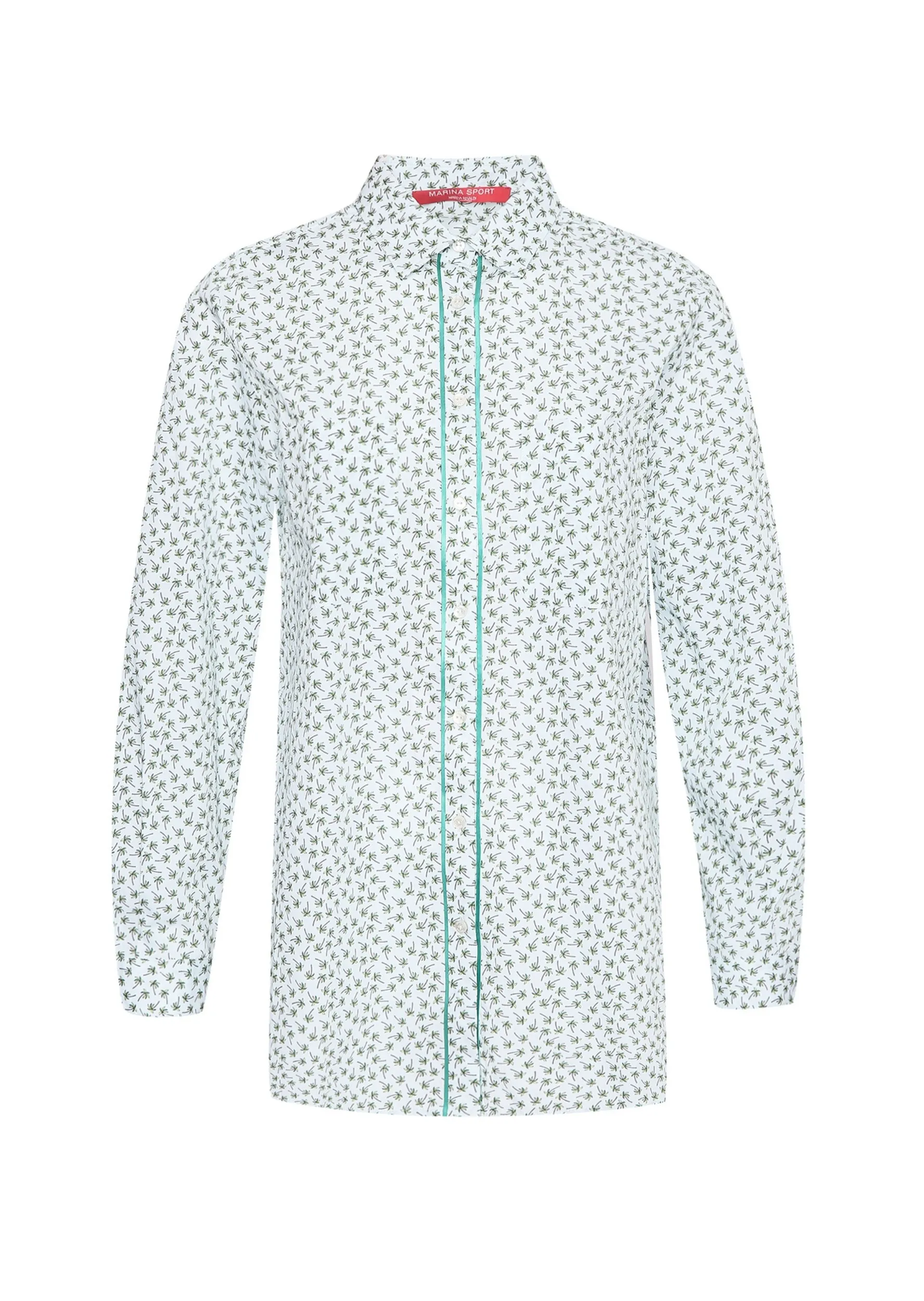 Рубашка с длинным рукавом Regular Fit для женщин (469500), цвет Зеленый - №1