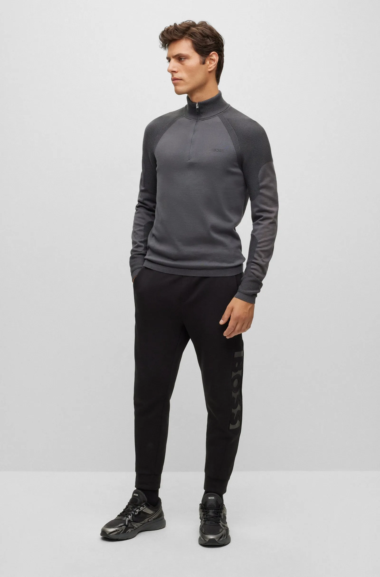 Спортивные брюки Relaxed Fit Высокая для мужчин (473880), цвет Черный - №2