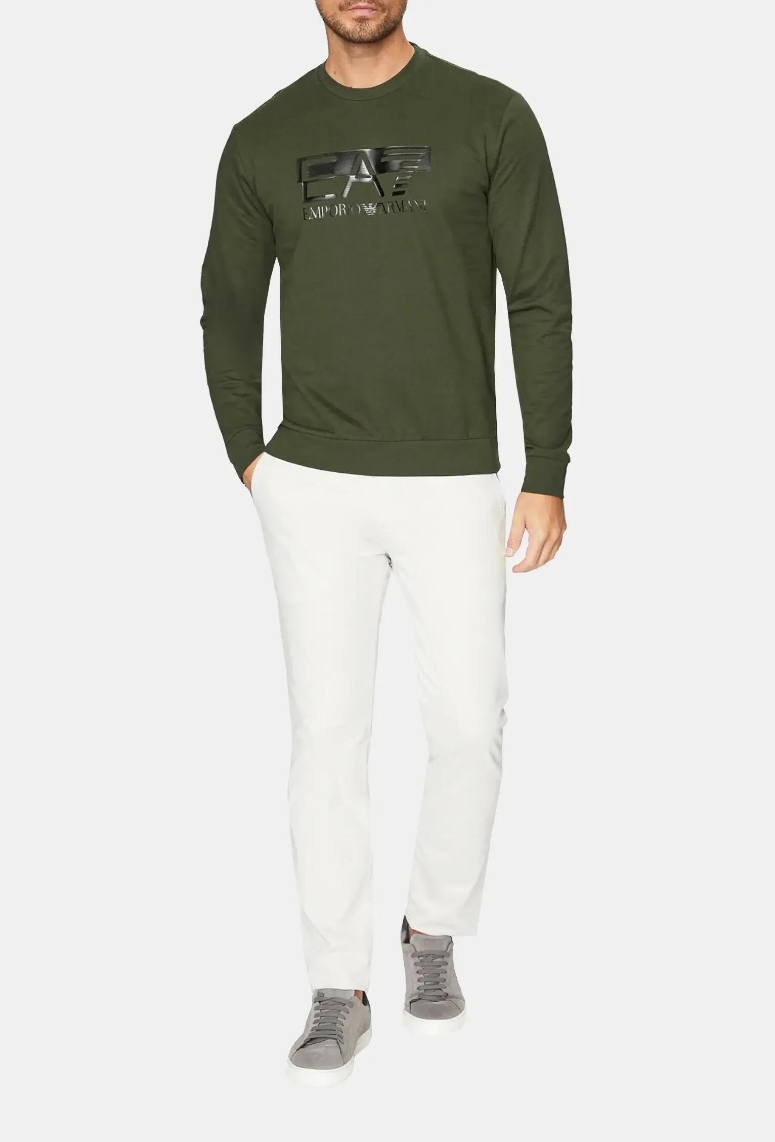 Світшот Relaxed Fit для чоловіків (474085), колір Зелений - №2
