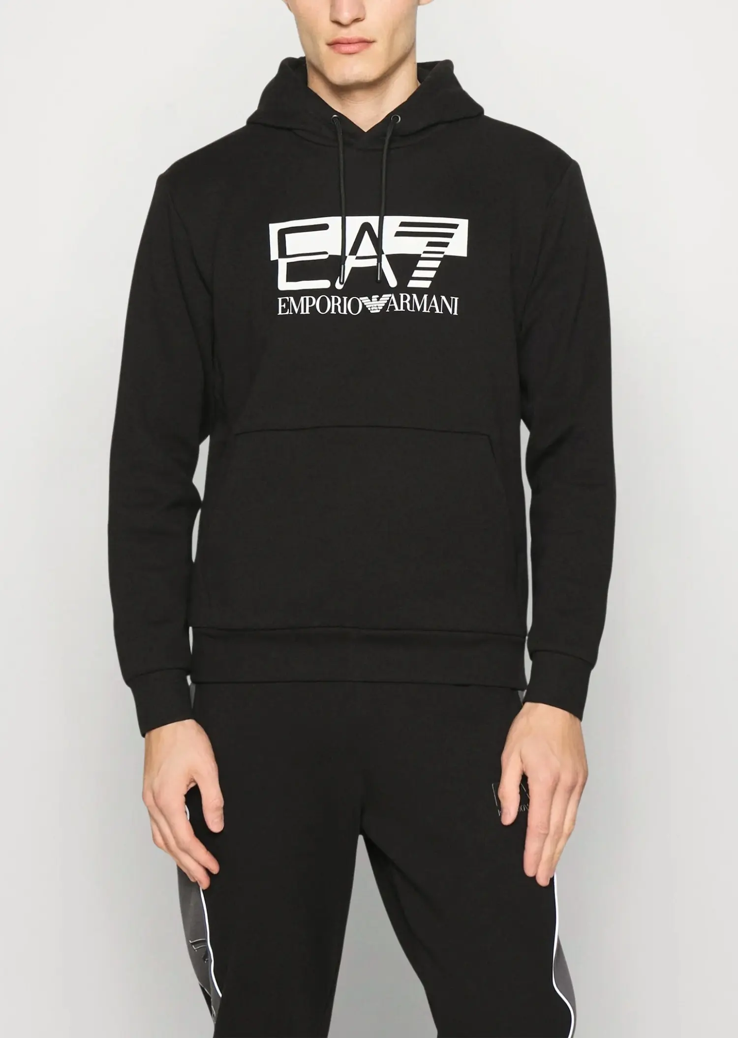 Худи Relaxed Fit для мужчин (474103), цвет Черный - №2