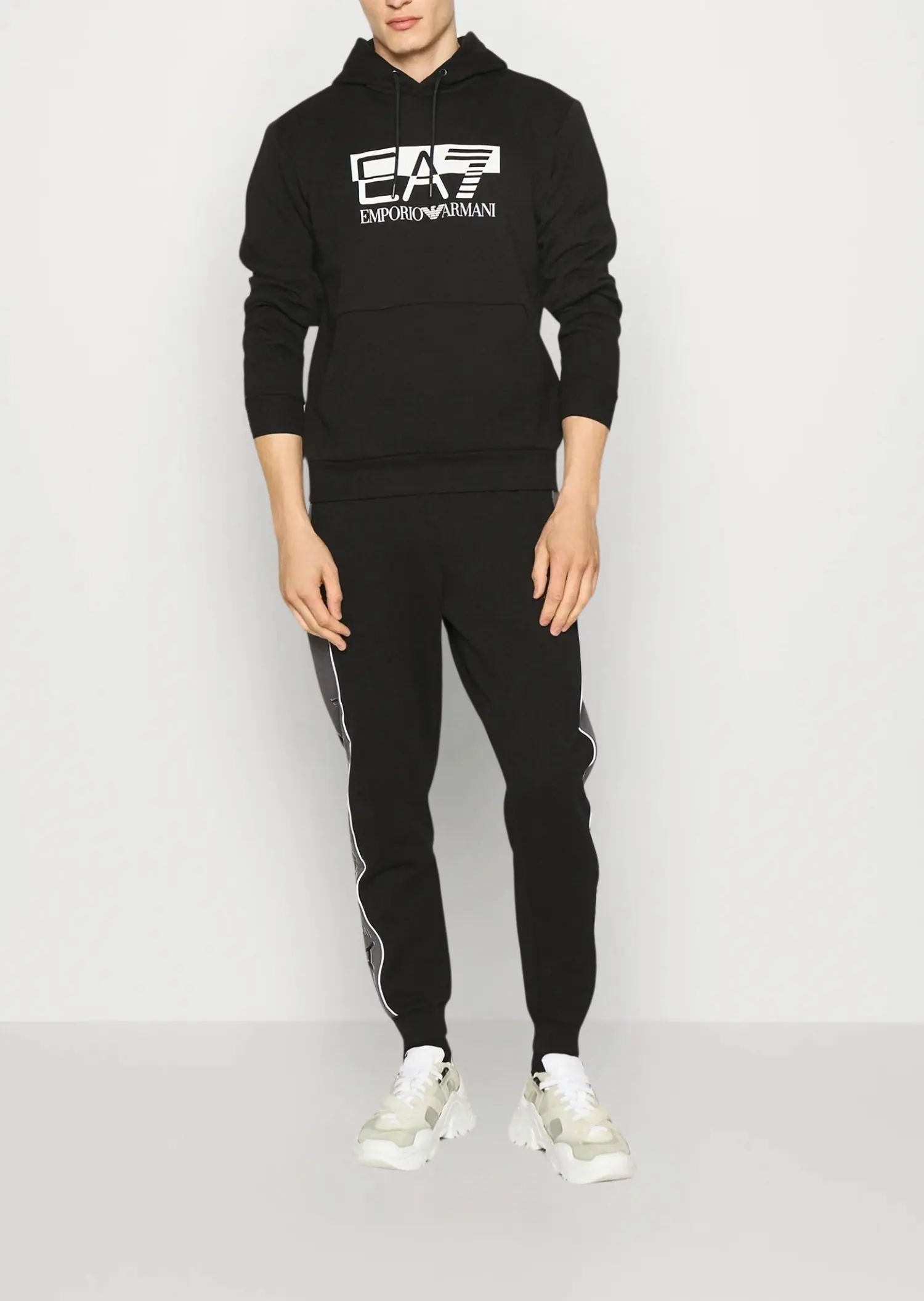 Худи Relaxed Fit для мужчин (474103), цвет Черный - №3